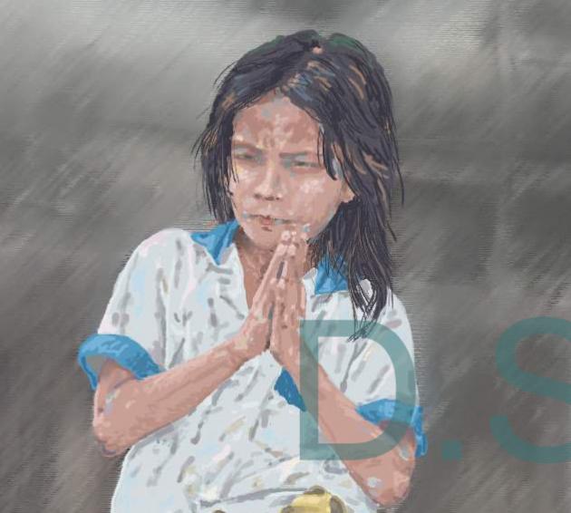 LITTLE GIRLS IN ANGKOR   P-66(2011) 2