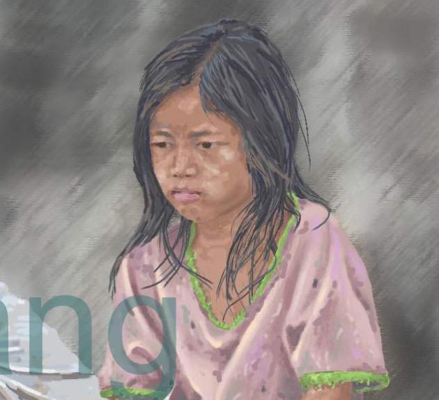LITTLE GIRLS IN ANGKOR   P-66(2011) 3
