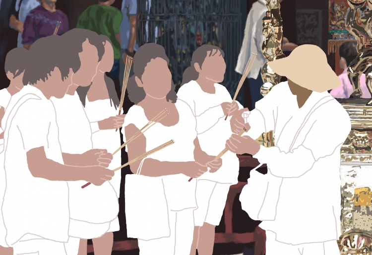 DEDICATING INCENSE 上香    (2017   P-234) 4